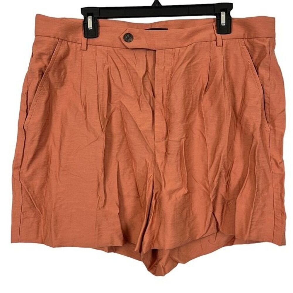 Banana Republic Women's Size 16 Pleated Orange Zip Fly NWT Shorts Blousy Dressy